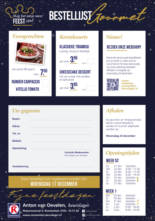Bestellijst-Gourmet-voorkant